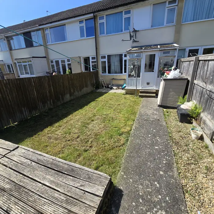 Clean outdoor space after professional garden clearance in Bath